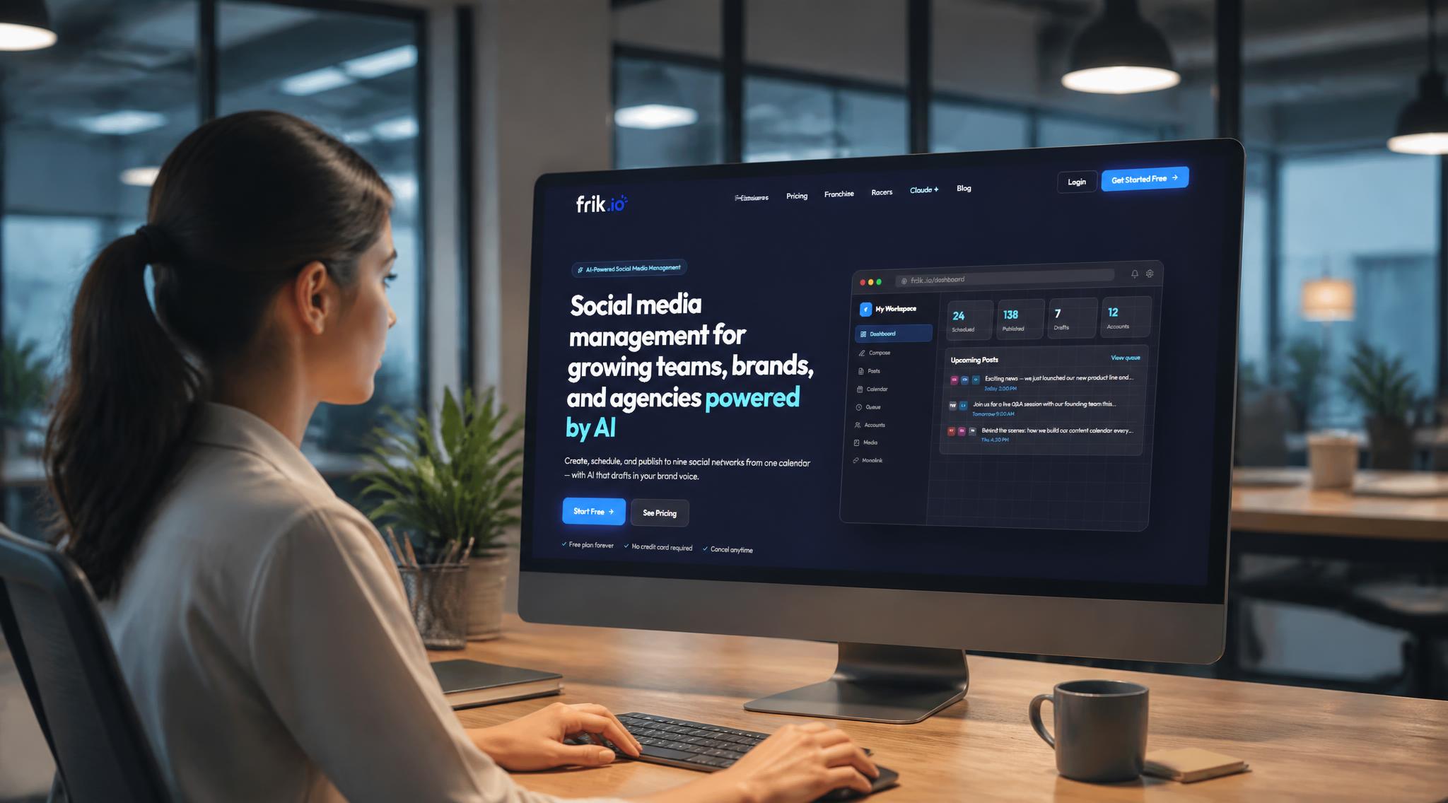 Frik.io: An AI-Powered Social Media Management Platform for Growing Teams