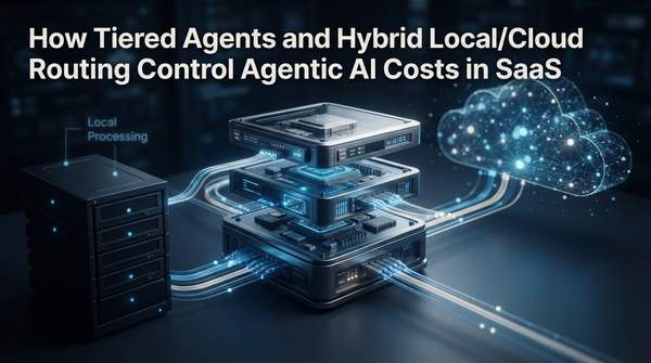 Editorial illustration for How Tiered Agents and Hybrid Local/Cloud Routing Control Agentic AI Costs in SaaS