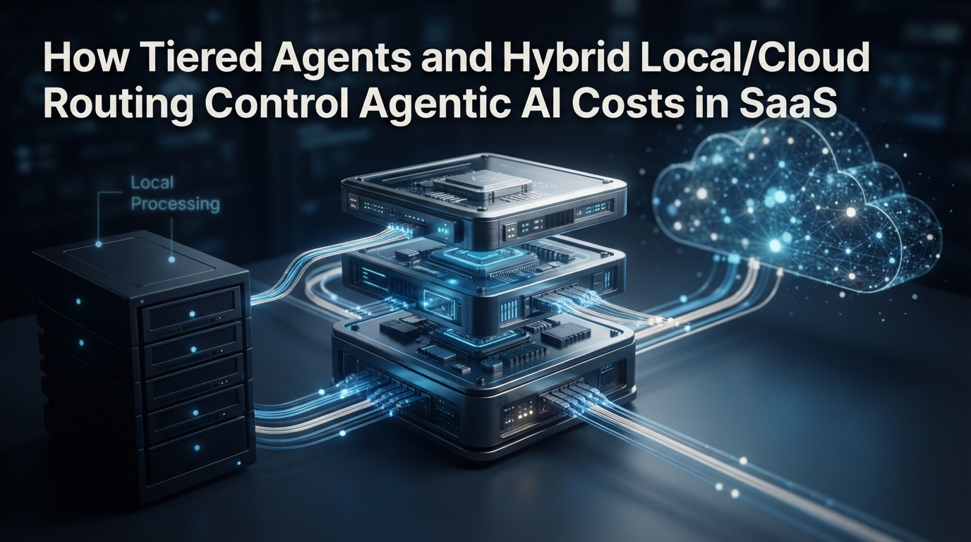 Editorial illustration for How Tiered Agents and Hybrid Local/Cloud Routing Control Agentic AI Costs in SaaS
