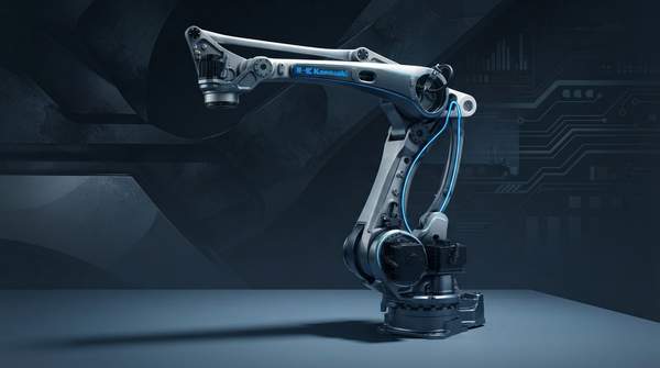 Editorial illustration for Kawasaki to Launch Compact, High-Speed CP110L Palletizer in North America