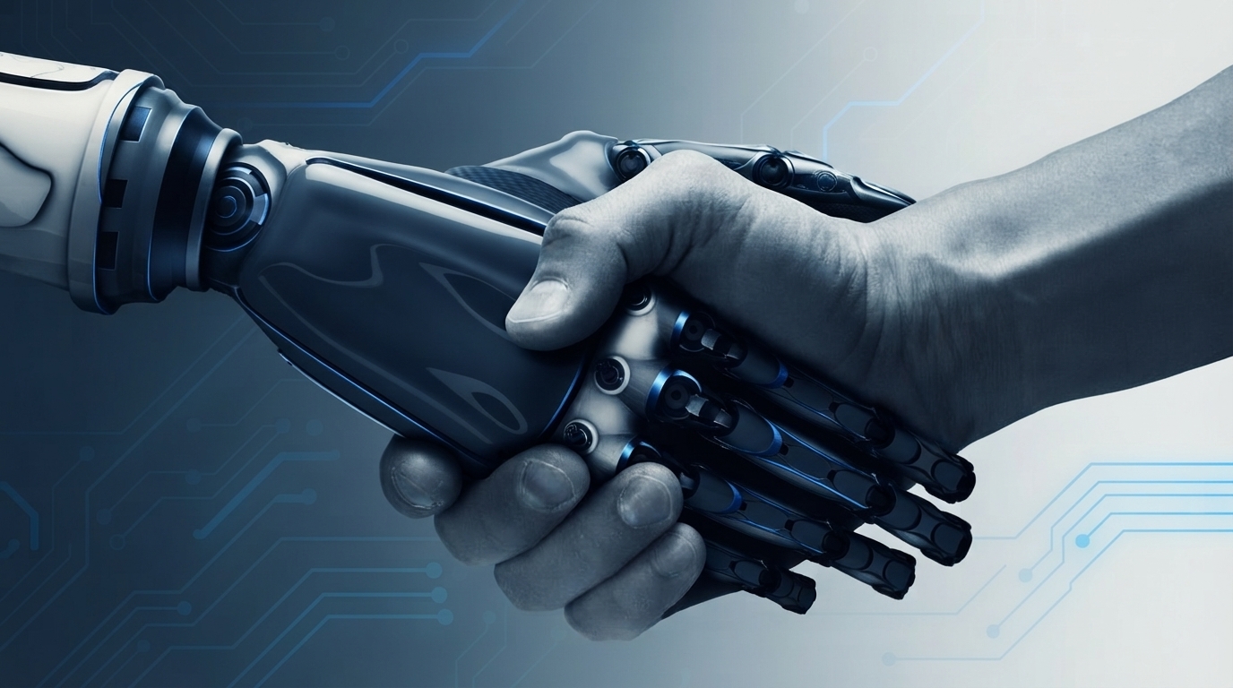 Editorial illustration for Supervised, Shared, or Adaptive: Choosing a Human-Robot Collaboration Architecture for Manufacturing